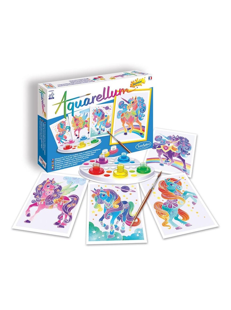 Aquarellum Junior : Licornes Bleu - Kiabi