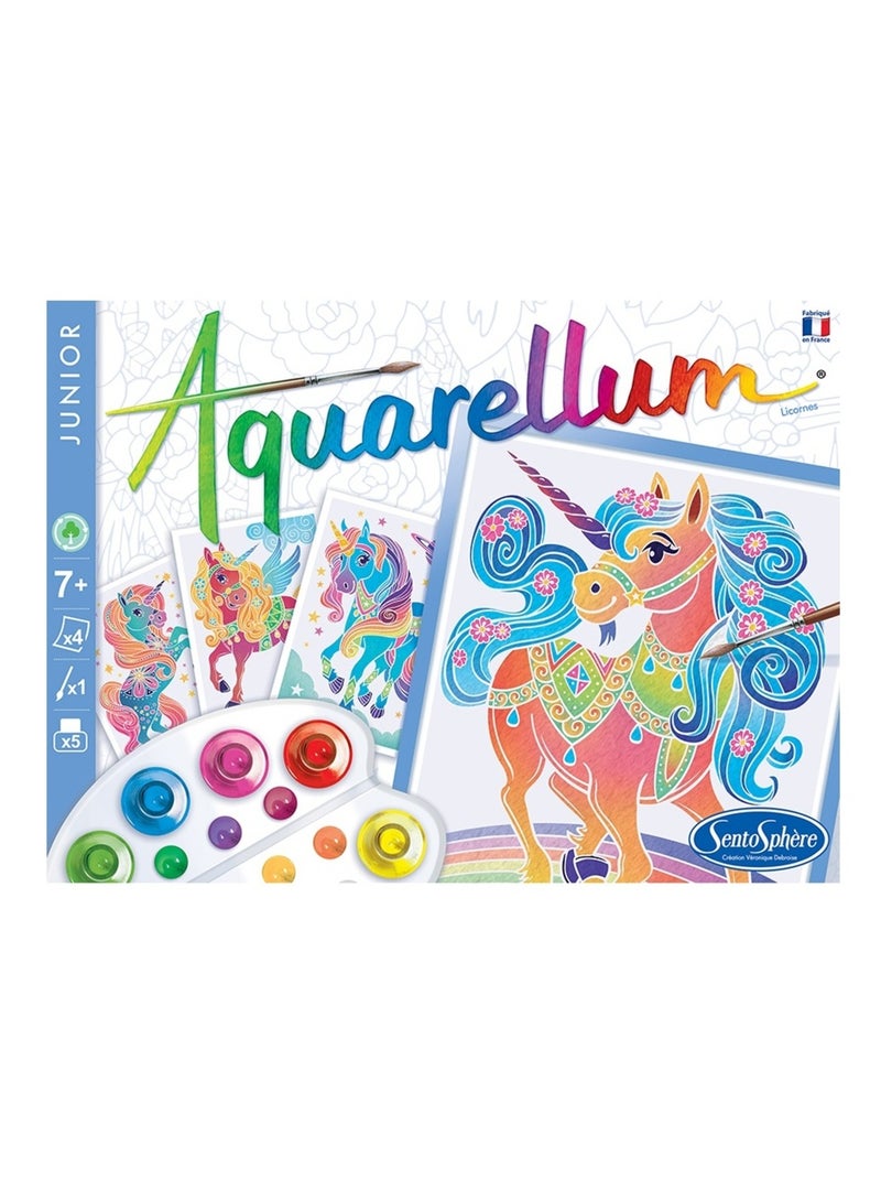 Aquarellum Junior Licornes Bleu - Kiabi