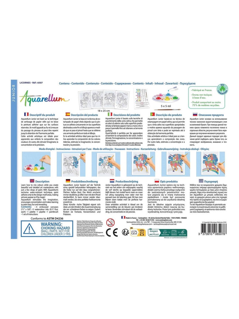 Aquarellum Junior Licornes Bleu - Kiabi