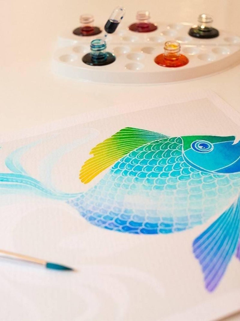 Aquarellum Junior Poissons Bleu - Kiabi