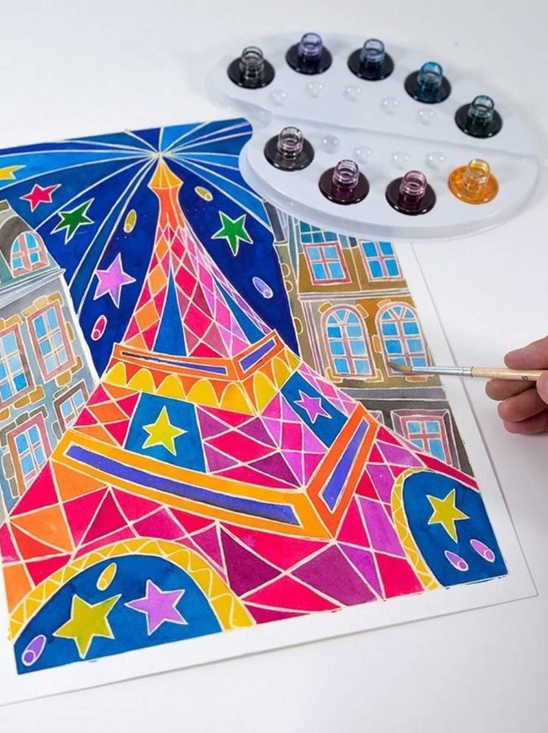 Aquarellum Paris By Night Jaune - Kiabi