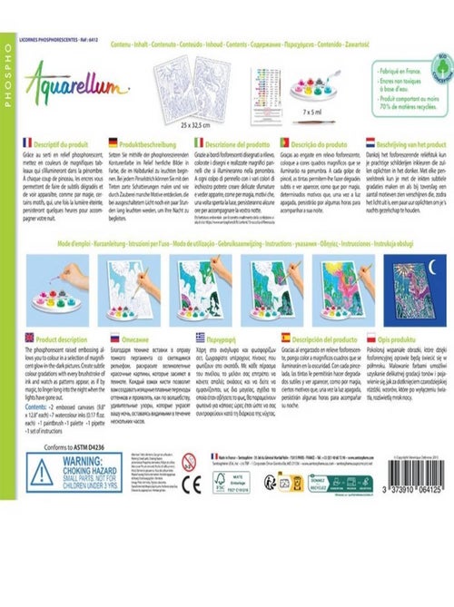 Aquarellum Phospho : Licornes - Kiabi