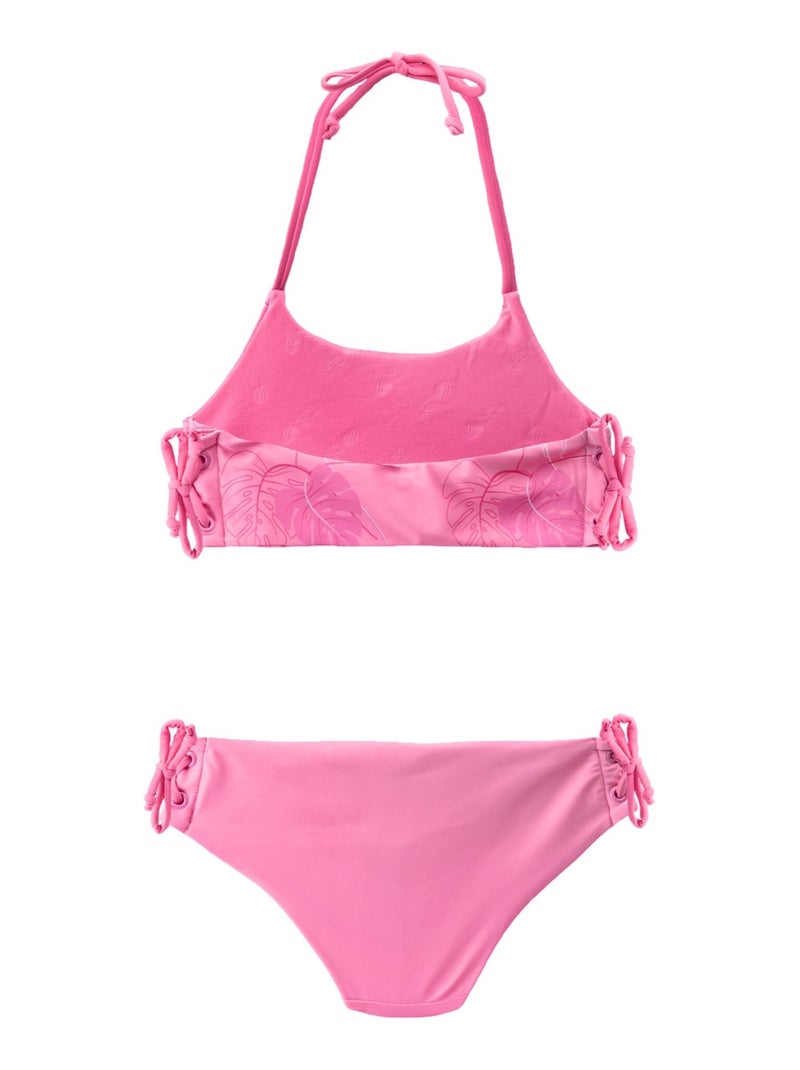 Aquawave - Ensemble Maillot de bain 2 pièces style Feuille de philodendron HALI Rose - Kiabi