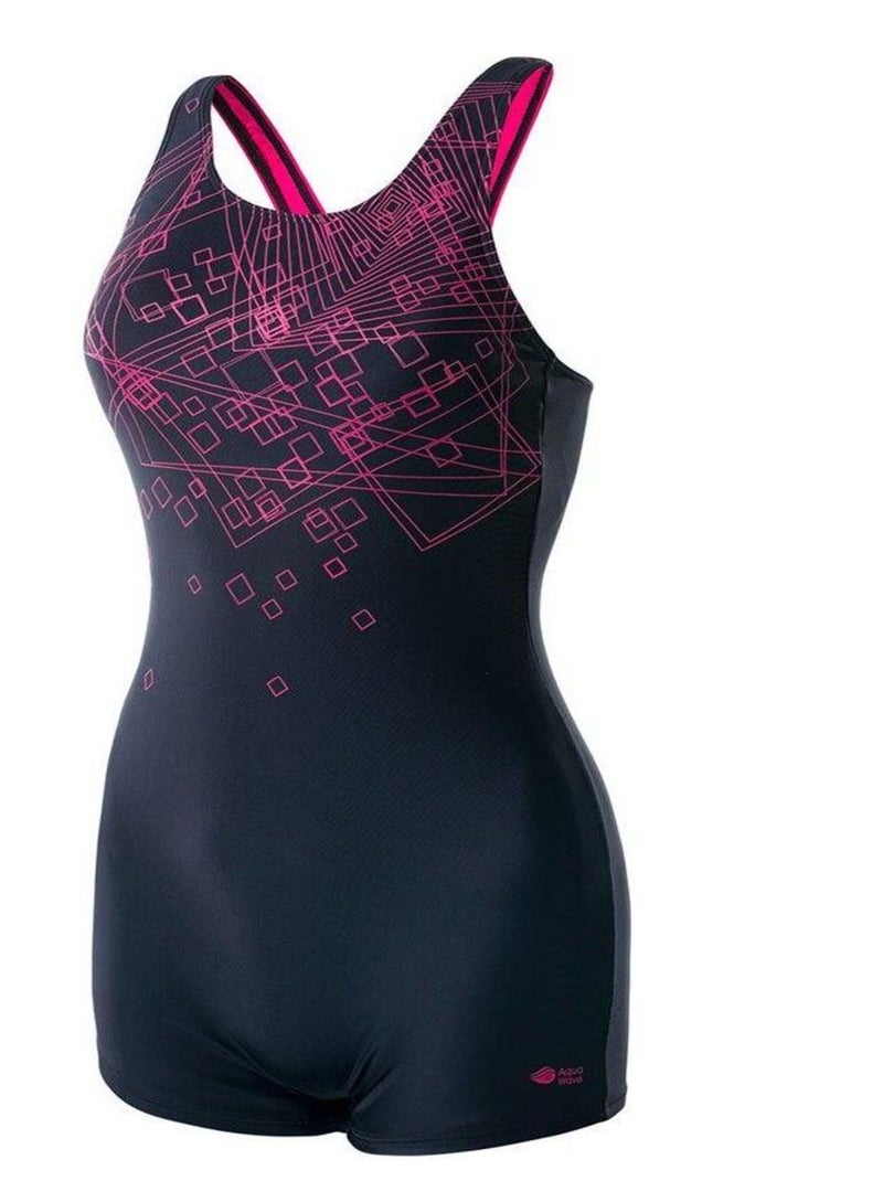 Aquawave - Maillot de bain 1 pièce QARAKUMA Noir Rouge - Kiabi