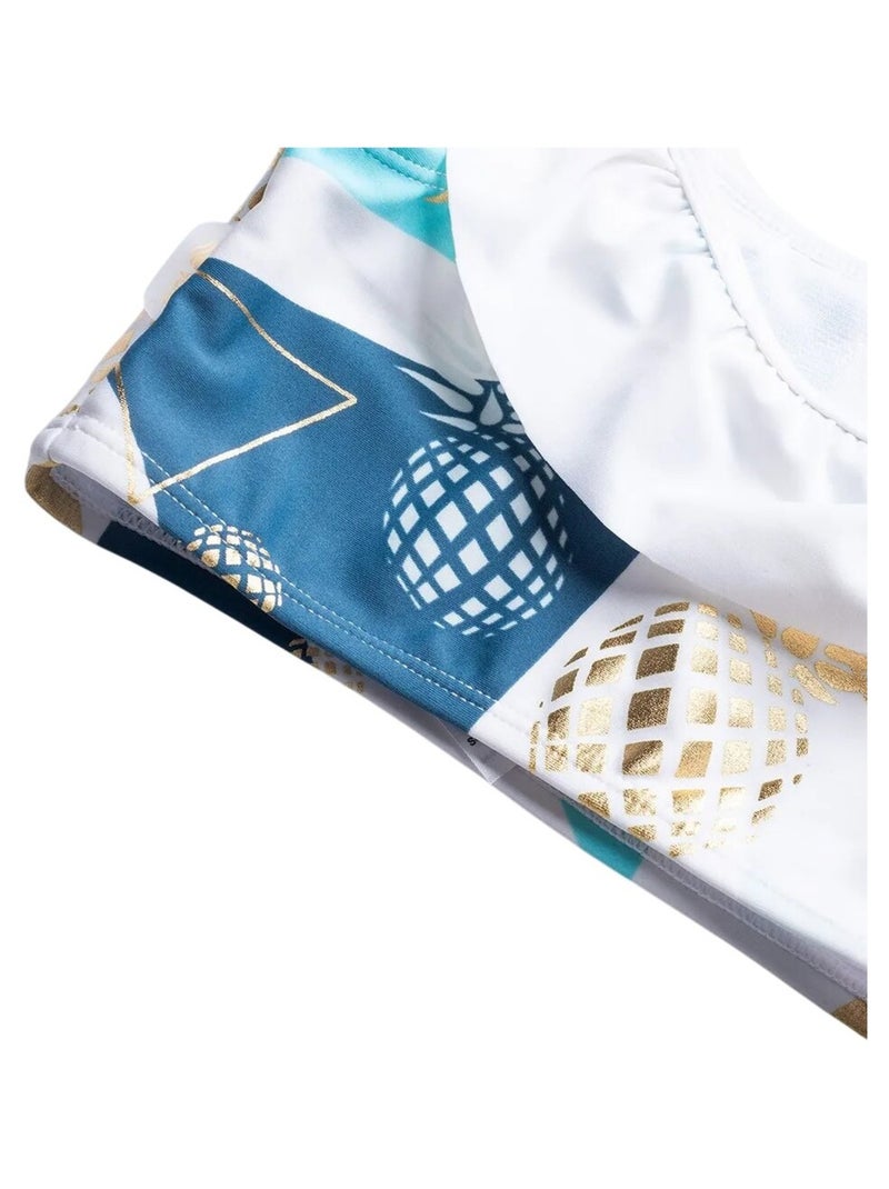 Aquawave - Maillot de bain 2 pièces CHARLOTTE Blanc Bleu - Kiabi