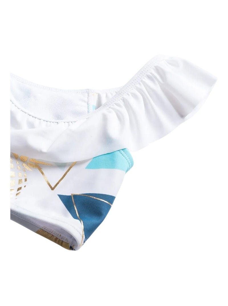 Aquawave - Maillot de bain 2 pièces CHARLOTTE Blanc Bleu - Kiabi