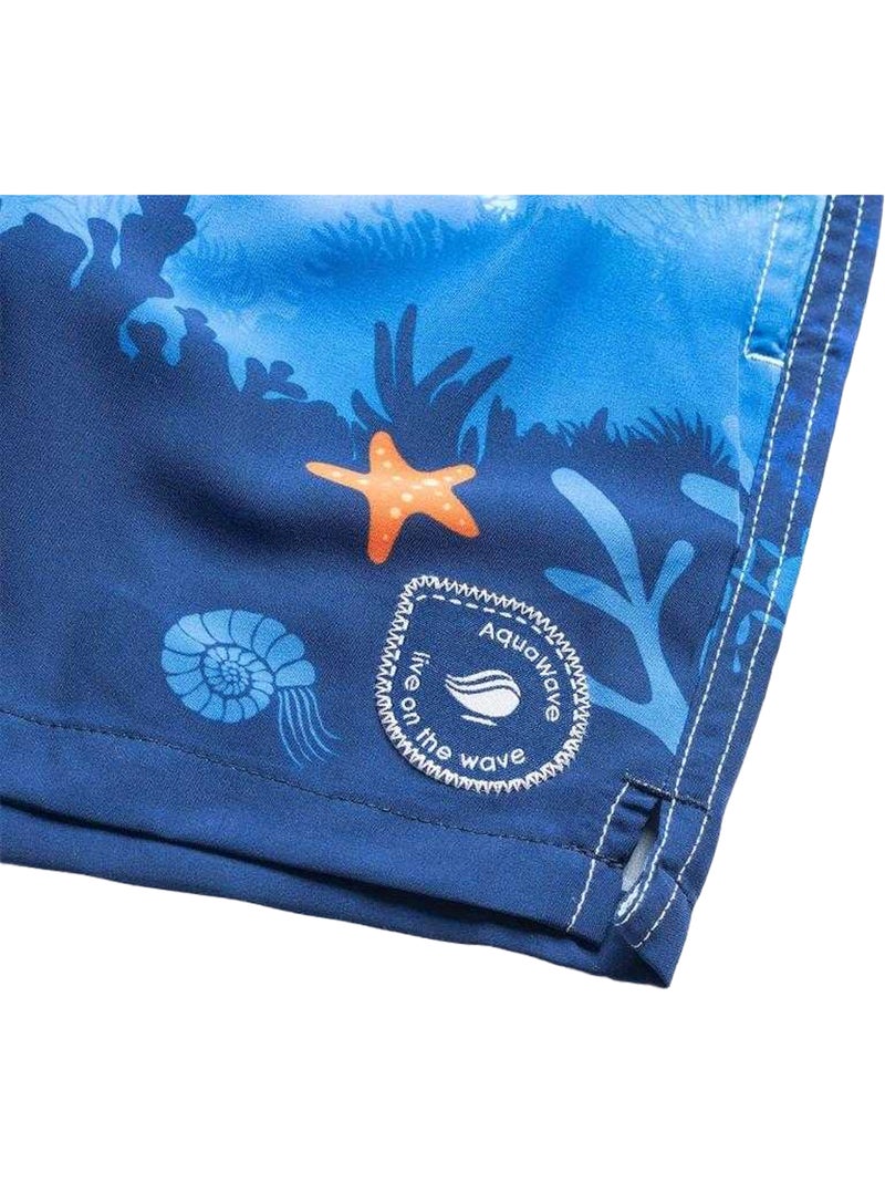 Aquawave - Short de bain motif/style Vie aquatique BALI Bleu - Kiabi