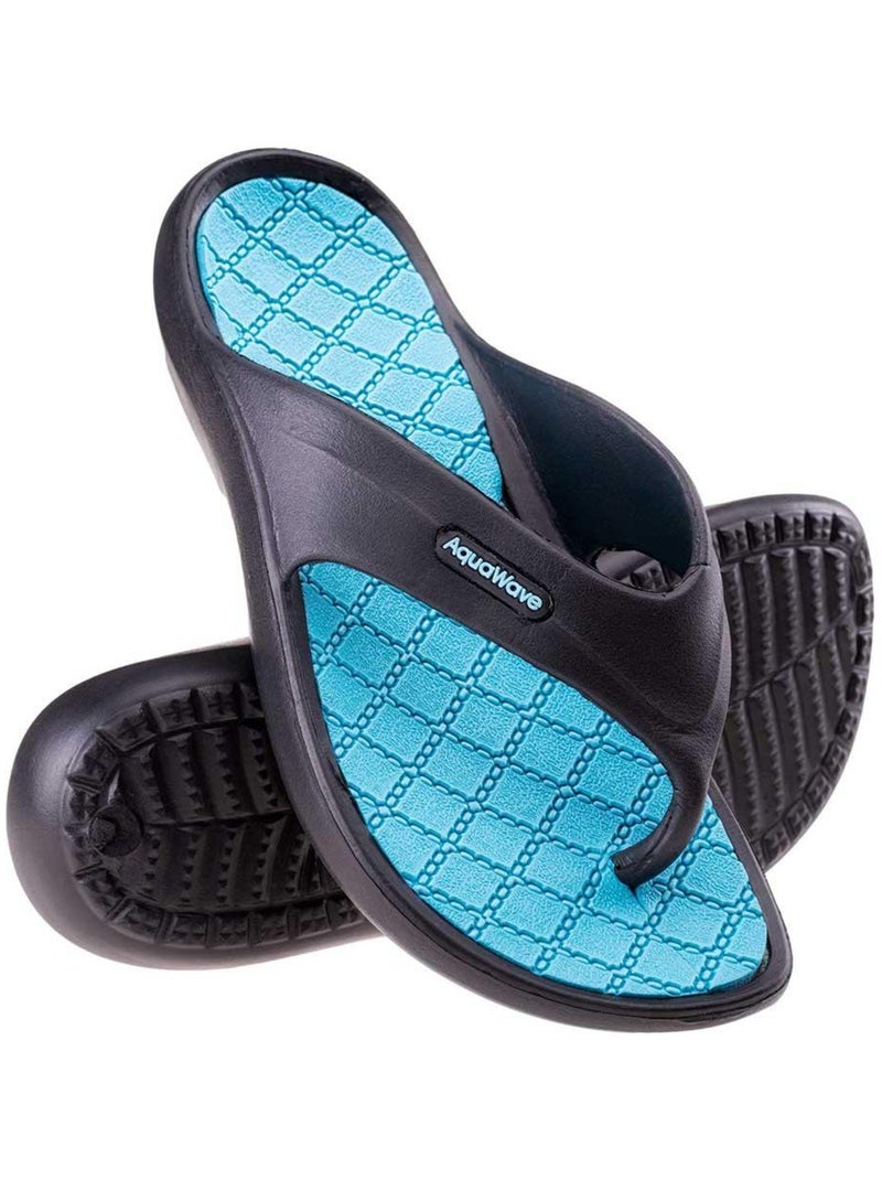 Aquawave - Tongs ALEMA Noir Bleu - Kiabi