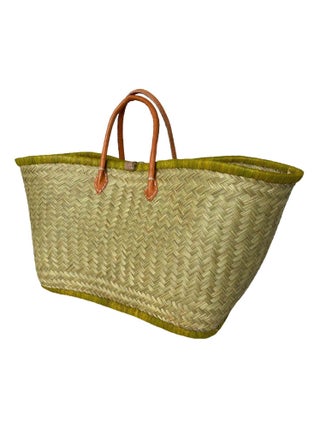 Aravola Tressé Naturel avec feston Vert Anis