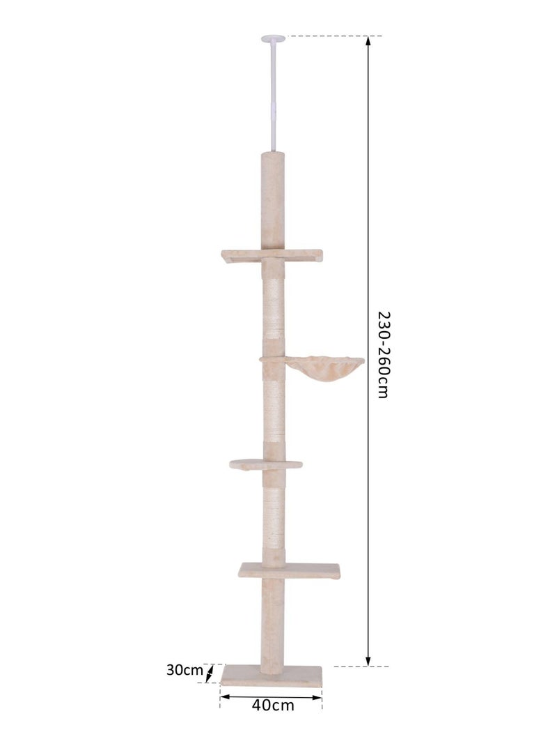 Arbre à chat 5 niveaux d'activités Beige - Kiabi