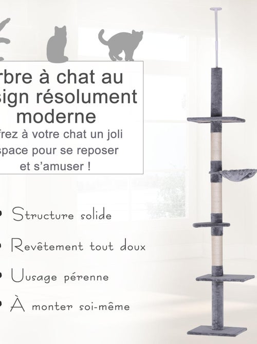 Arbre à chat 5 niveaux d'activités - Kiabi