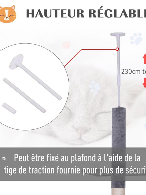 Arbre à chat 5 niveaux d'activités - Kiabi