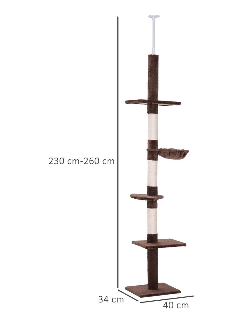 Arbre à chat 5 niveaux d'activités Marron - Kiabi
