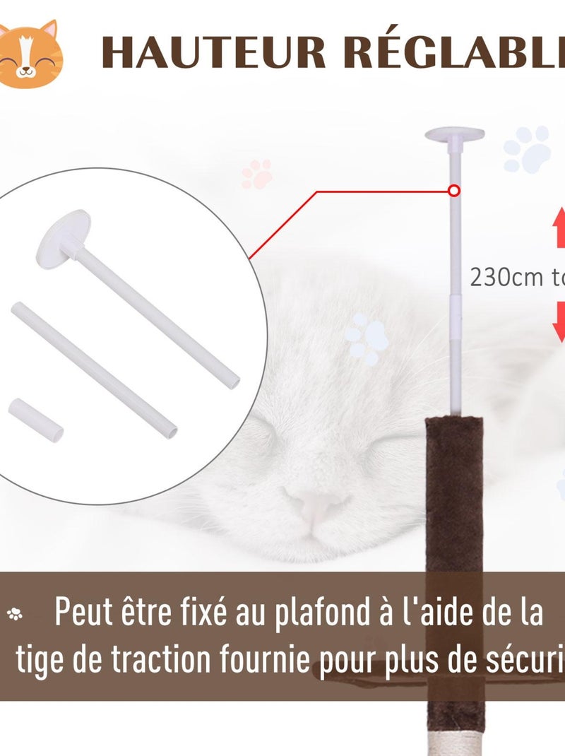 Arbre à chat 5 niveaux d'activités Marron - Kiabi