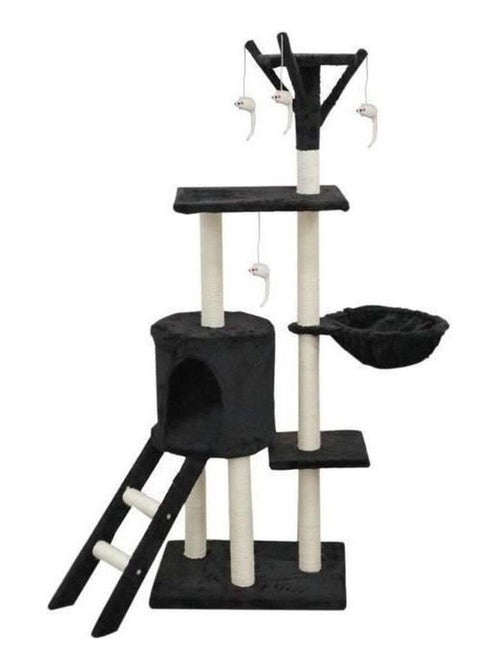 Arbre à chat 79 x 34 x 138 cm - Noir - Youdoit - Kiabi