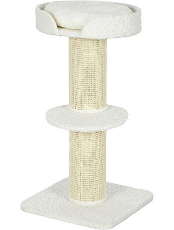 Arbre à chat avec griffoir centre d'activités 2 plateformes coussin