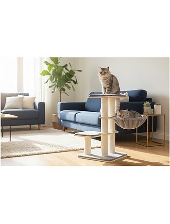 Arbre a chat avec hamacs et niche
