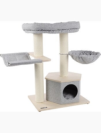 Arbre à chat avec hamacs et niche