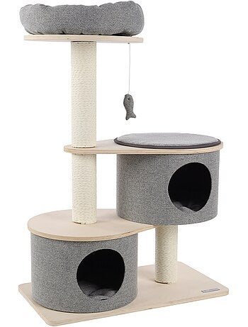 Arbre a chat avec niches et panier