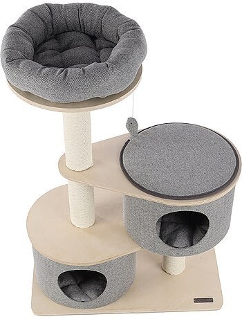 Arbre a chat avec niches et panier