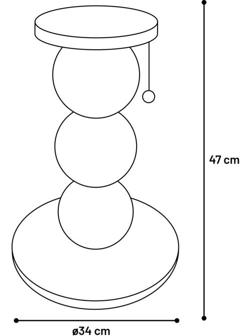 Arbre a chat avec plateforme Griffoir en bois et cordes 47cm - Kiabi Arbre a chat avec plateforme Griffoir en bois et cordes 47cm - Kiabi