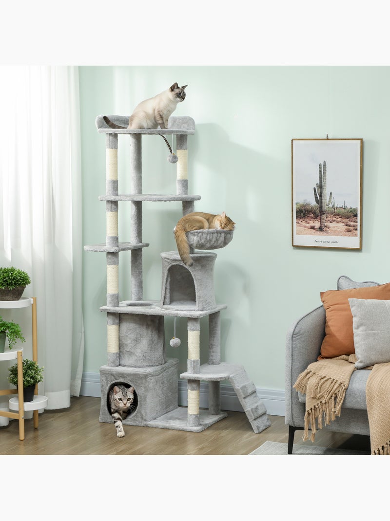 Arbre à chat centre activités grande taille - classcatz Gris - Kiabi
