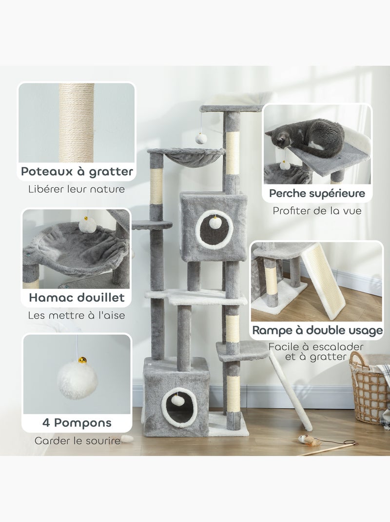 Arbre à chat design grande taille - classcatz Gris - Kiabi