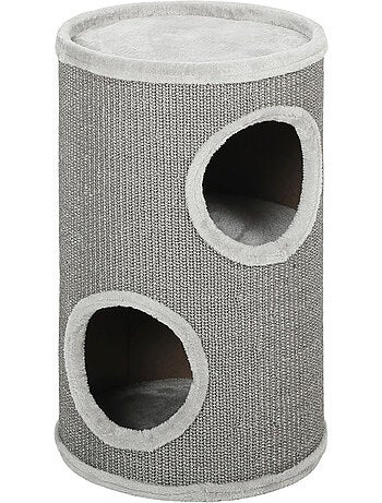 Arbre à chat design tour à griffer 2 niches plateforme