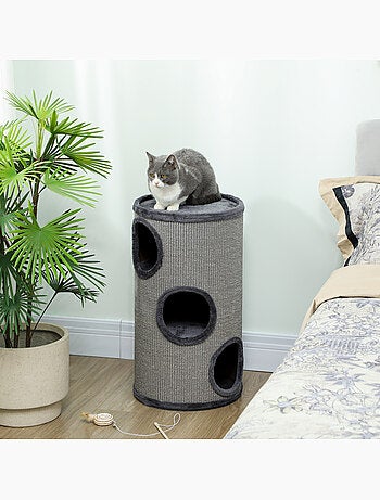 Arbre à chat design tour à griffer 3 niveaux plateforme