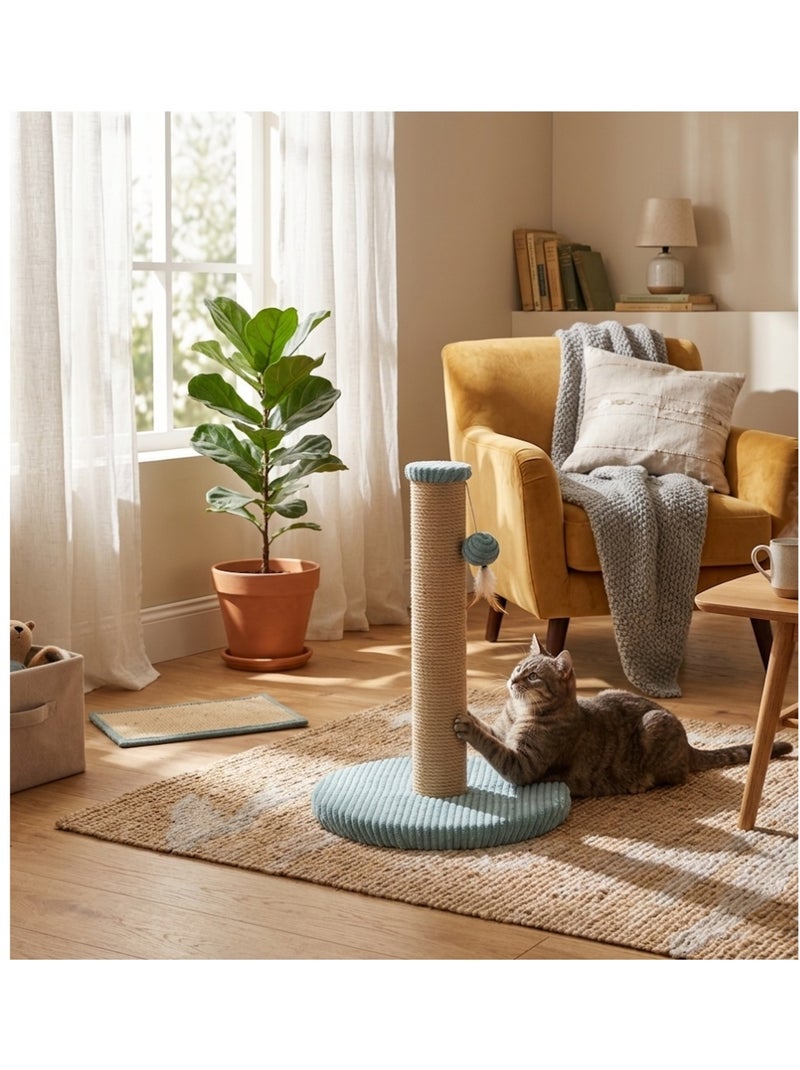 Arbre a chat et jeu suspendu Riba Bleu pétrole - Kiabi
