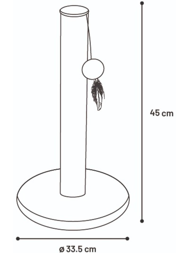 Arbre a chat et jeu suspendu Riba Gris foncé - Kiabi