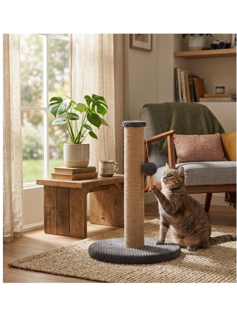 Arbre a chat et jeu suspendu Riba Gris foncé - Kiabi