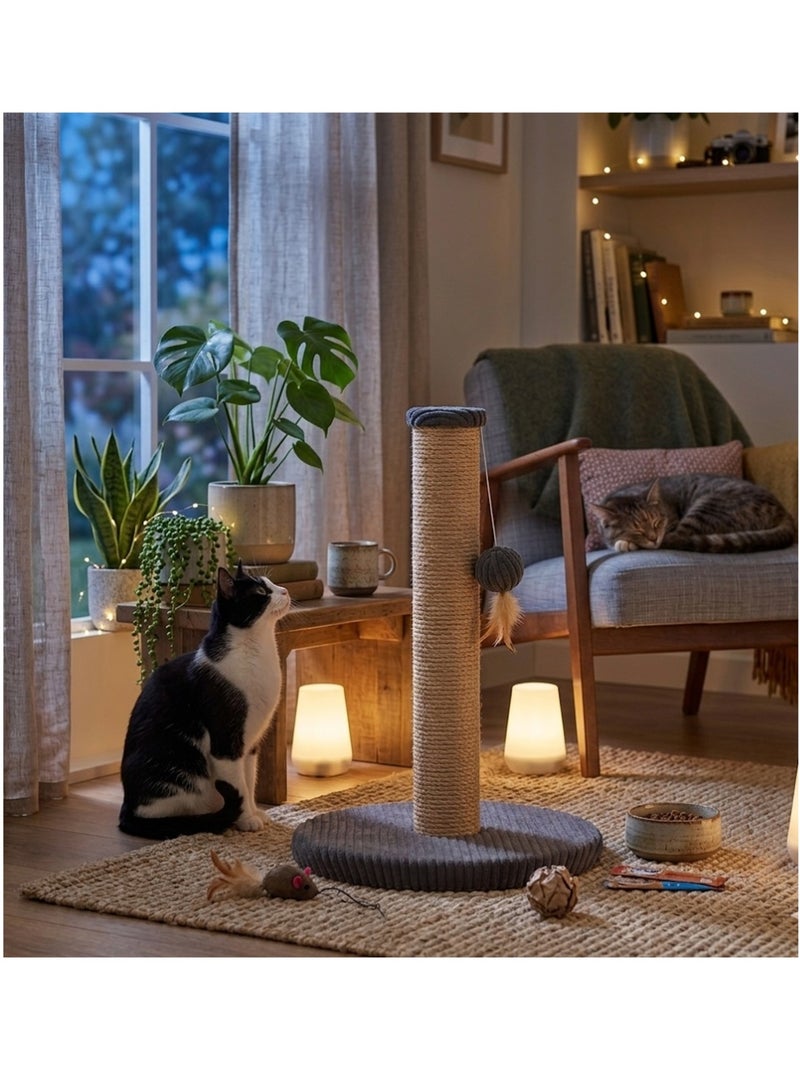Arbre a chat et jeu suspendu Riba Gris foncé - Kiabi