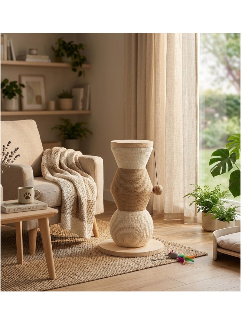 Arbre a chat et jeu suspendu Stubb Beige - Kiabi