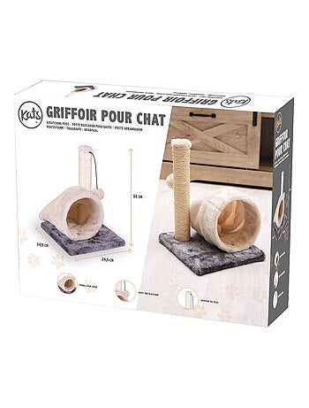 Arbre à chat griffoir avec cachette et balle MISTY