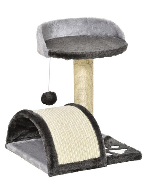 Arbre à chat griffoir grattoir design peluche sisal naturel - Kiabi