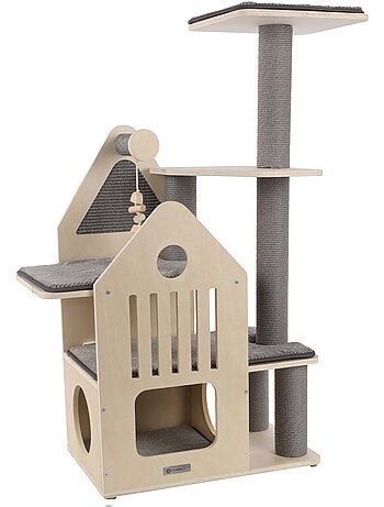 Arbre a chat maisonnette et plateforme