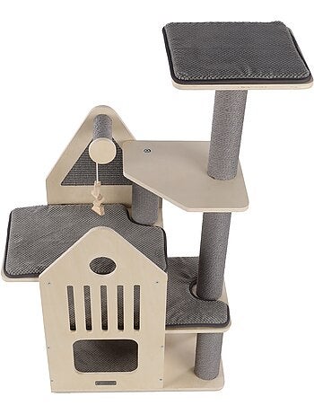 Arbre a chat maisonnette et plateforme