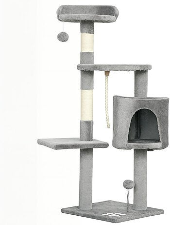 Arbre à chat multi-équipement griffoirs grattoirs plateformes niche corde jouets