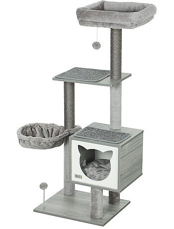 Arbre à chat multi-équipement h126 cm