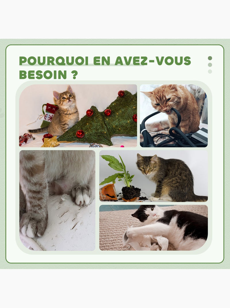 Arbre à chat multi-équipement h126 cm Gris - Kiabi