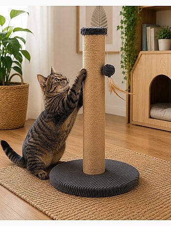 Arbre a chat Riba Griffoir design avec base rembourrée 60cm