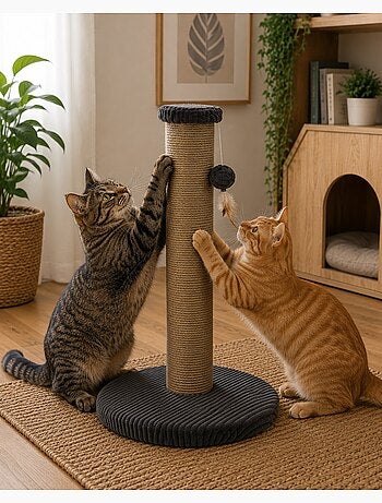 Arbre a chat Riba Griffoir design avec base rembourrée 60cm