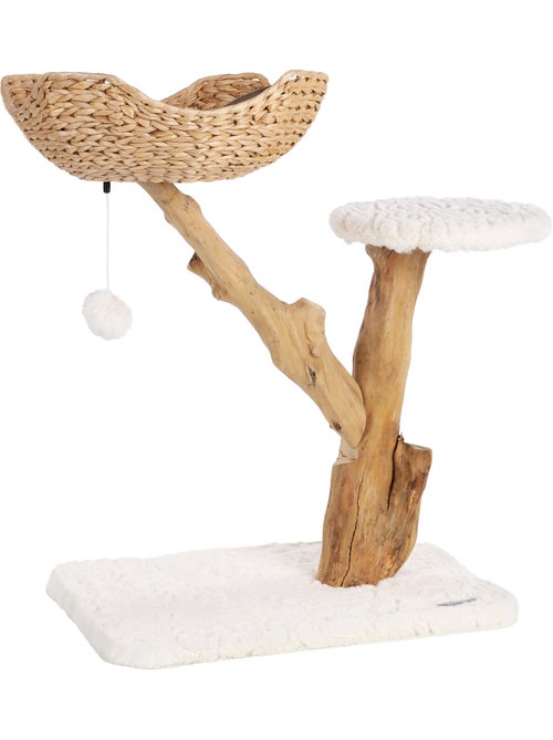 Arbre à griffer design avec panier - Kiabi