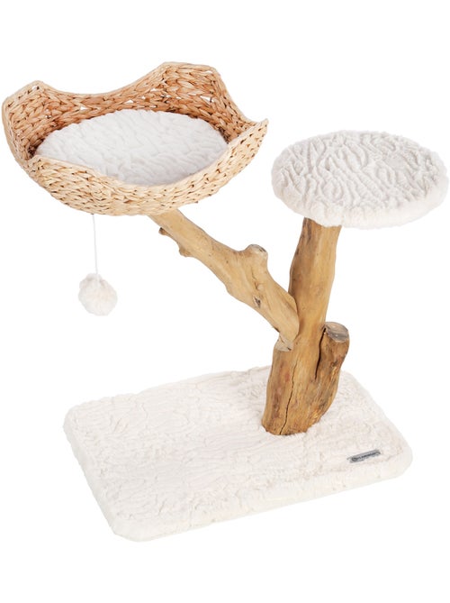 Arbre à griffer design avec panier - Kiabi