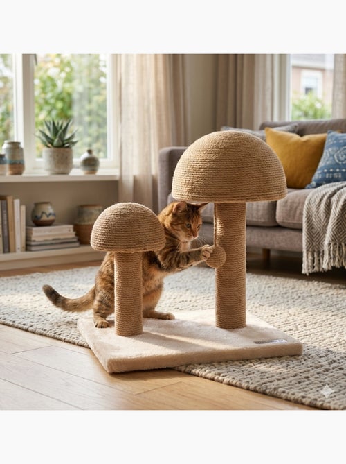Arbre a griffer pour chat Champignon - Kiabi