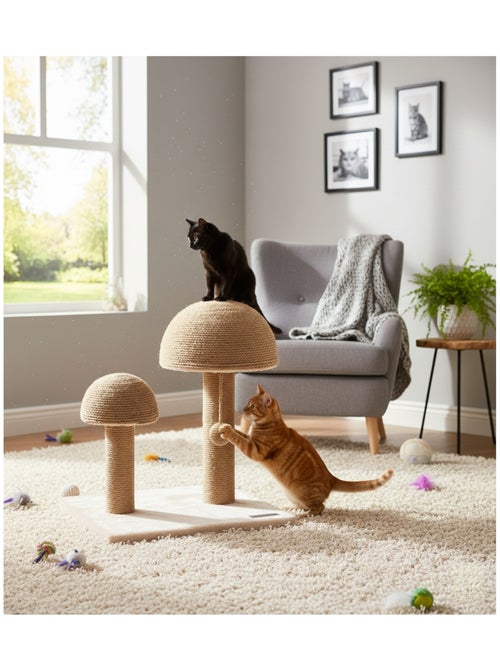 Arbre a griffer pour chat Champignon - Kiabi