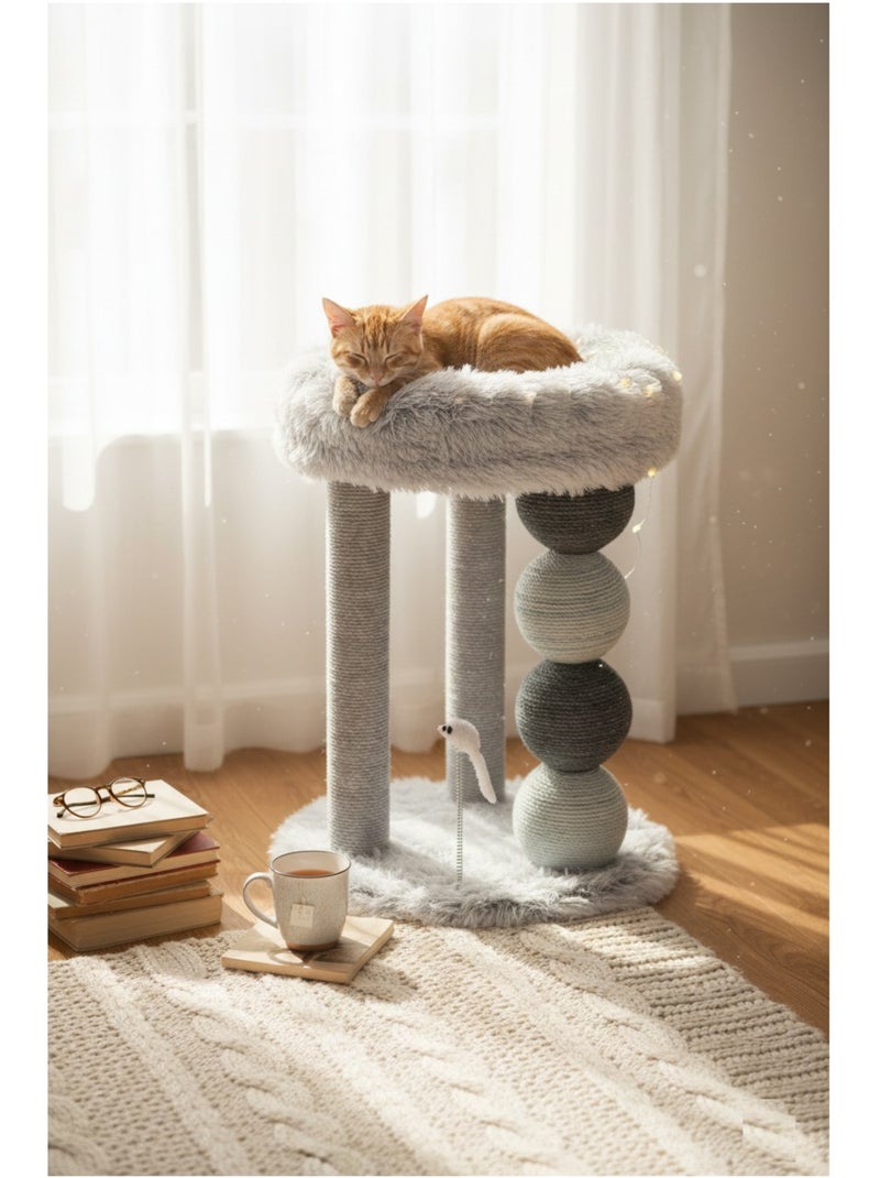 Arbre a griffer pour chat duchesse Gris clair - Kiabi