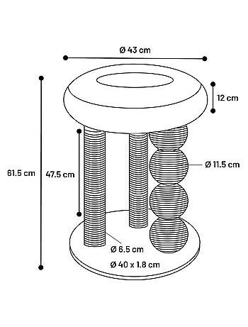 Arbre a griffer pour chat Duchesse