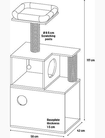 Arbre a griffer pour chat Miribel